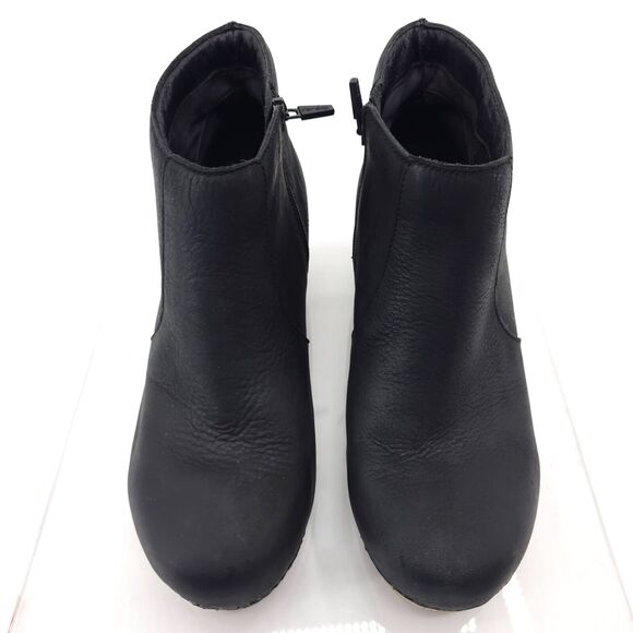 Dansko Maria 9302021400 Women's Eu 40 Bootie Black Leather Side Zip Ankle Boot - Picture 5 of 11